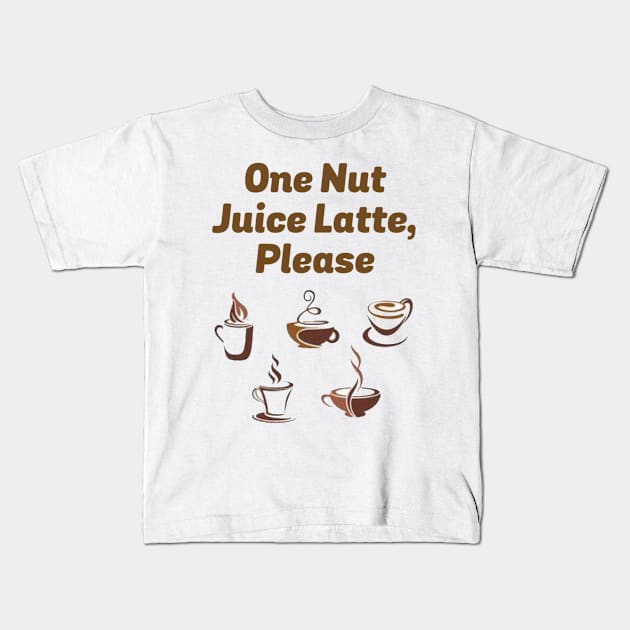 Nut Juice Kids T-Shirt by marisaj4488